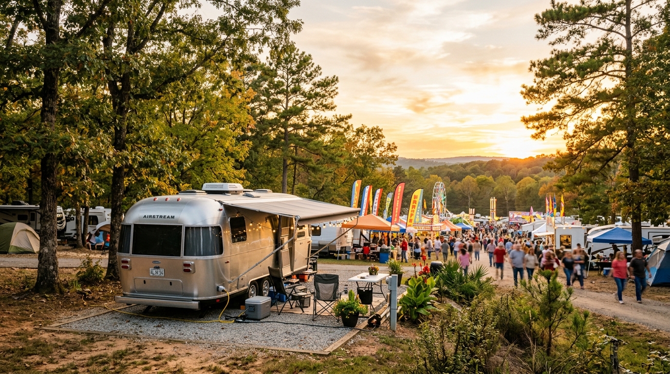 RV rental for Boaz Harvest Festival near Gadsden