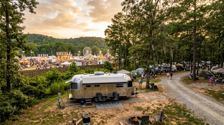 RV rental for DeKalb County VFW Agricultural Fair near Gadsden AL
